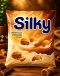ملبس سلكي كراميل وشوكولاتة